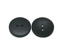 Wuuycoky Holzknöpfe, rund, 25 mm Durchmesser, mit 2 Löchern, für Bastelarbeiten, Näharbeiten, 30 Stück