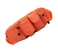 Wuvfojca Laufgürtel, Gürteltasche mit Fach für Wasserflasche und Telefon, Sportbeutel, für Wandern, Camping, Fitness, Fitnessstudio, Arbeit, Orange, Beziehen Sie sich auf die Beschreibung, Siehe