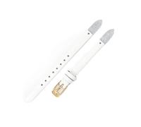 WUWMTUTCK Hochwertige Uhrenarmbänder, passend for Fossil Es4000 ES4340 ES4119 Es3565 ES3745, weiches Armband, 8 mm(White-Golden-K1)