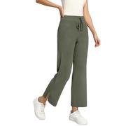 WUWUSKY Damen Hosen Catalina Damen Strickhose - High Waist Jogginghose mit elastischer Taille weiche Sommer Freizeithose Soft Sweatpants für Frauen