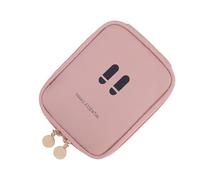 Wuyooprt Kleine Kosmetiktasche, Reise-Make-up-Organizer, geruchsabweisend, kompakt, Reisebedarf, leichte Aufbewahrungstasche für Auto, Outdoor, Camping, Reisen, Pendeln, rose, Refer to description