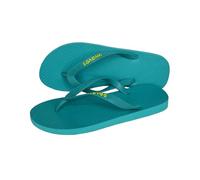WWAVES WAVES Naturkautschuk Flip Flops - Zehentrenner & Badelatschen für Damen und Herren, bequeme Unisex Strandsandalen Original Turkquoise Size 5