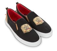 WWE Herrenschuhe mit Gürtel - John Cena, Roman Reigns, Seth Rollins World Wrestling Champion Belt Slip On Sneaker, Schwarz, 46 EU