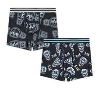 WWE Superstars Herren-Boxershorts, John Cena, Roman Reigns, Undertaker, Rock, Stone Cold, Hulk Hogan, 2er-Pack, Mehrfarbig/Meereswellen (Ocean Tides), XL