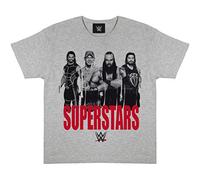 WWE Superstars T Shirt, Kinder, 116-182, Heather Grey, Offizielle Handelsware