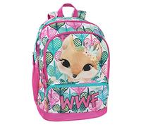WWF CUCITO Franco Cosimo Panini Organisierter Rucksack Unisex - Kinder und Jugendliche, Rosa, Taglia unica, Casual