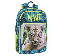 WWF - Mittelgroßer Fotografie-Rucksack für Kinder und Jugendliche, mit gepolstertem und verstärktem Rücken, verstellbaren Schultergurten und Hauptfach + Fronttasche mit Reißverschluss, 32 x 21 x 43