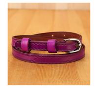 WWPMNQD Korsettgürtel Thin Belt Female Versatile Fashion Casual Accessories Solid Colour Students with Jeans(100cm,Purple)