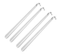 WWPMNQD Schuhlöffel 80 cm extra langer Schuhanzieher aus Edelstahl, silberfarben, Metall, Schuhentferner, Heber, Hilfsmittel, Rutsch-Schuh-Ziehwerkzeug, Schuhlöffel(4PCS 80CM)