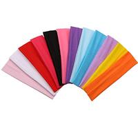 WWZ889 12 Packungen weiche, dehnbare elastische Stirnbänder - Schönheitskopfwickel und Haarschmuck für Damen und Mädchen