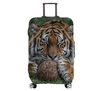 wxlmom Kofferschutzhülle L Gestreifter Tiger Waschbar,Suitcase Cover Für Kinder Und Erwachsene,Elastischer Spandex-Koffer-Protector,Koffer-Abdeckungen