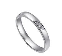 Wycian Diamant Ring Modeschmuck Wedding Rings White Gold Women 14CT Silber mit 0,03 CT Diamant Größe 62 (19.7) Massiv, Nicht Plattiert Modern für Tante Danksagung Schmuck