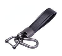 WYFZ Schlüsselring Auto Schlüsselbund für 2021-2025 VW T7 VW T7 California, D Ring Schlüsselring Ersetzen Zubehör Auto Hochwertiger Leder Schlüsselanhänger,B