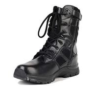 Wygwlg Herren Militär High-Top Schuhe Atmungsaktive Army Combat Jungle Boots Work Combat All Terrain Stiefel Schwarz,Black-41