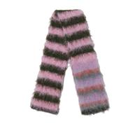 WYLZLKX Winterschal mit bunten Streifen, gemütlich, warm, leicht, warm, für Damen, Herren und Teenager, gestreifter Strickschal, Armygreen Powder, One size