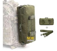 WYNEX Tactical Increment Molle Pouch, vertikale EDC Utility Pouches Militär Mehrzweck Große Kapazität mit Schultergurt Wasserdichtes Zubehör Modulares Design