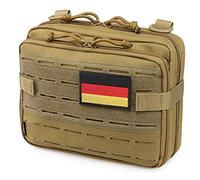 WYNEX Tactical Molle Admin-Tasche im lasergeschnittenen Design, Utility-Taschen Molle Attachment Military Medical EMT Organizer