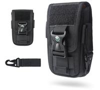 WYNEX Taktische Handytasche Gürtel Molle Halterung mit Keyring Clip & Kompass-Verschluss EDC Pouch Universaler Gürteltasche
