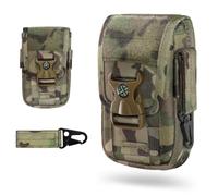 WYNEX Taktische Handytasche Gürtel Molle Halterung mit Keyring Clip & Kompass-Verschluss EDC Pouch Universaler Gürteltasche