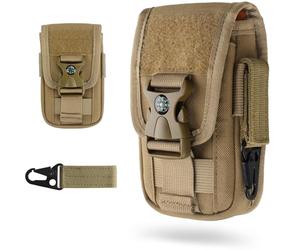 WYNEX Taktische Handytasche Gürtel Molle Halterung mit Keyring Clip & Kompass-Verschluss EDC Pouch Universaler Gürteltasche