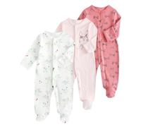 WYTbaby 3er-Pack Baby Strampler Neugeborene 100% Baumwolle Einteiligen Rompers für Baby Junge Mädchen 9-12 Monate