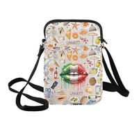 WZMPA Italienische Reise-Umhängetasche, italienisches Urlaubsgeschenk, Italien, Rom, Tirp, Umhängetasche, italienische Sehenswürdigkeiten, Souvenirs, Pizzeria Cb, medium