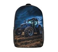 WZXYMXDP 3D Druck Traktor Kinderrucksack, Auto-Motive Cartoon - Schulrucksack, 17L, Ergonomisch