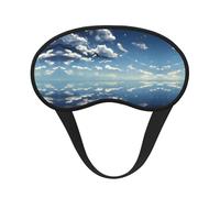WZYCWB Blauer Himmel und weiße Wolken, bedruckte Schlafmaske, vollständige Abdeckung, lindert Ermüdung der Augen