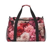 WZYCWB Funny Fox Printed Fitness Travel Bag Perfect for yoga training, short trips, and swimming gear, Lustige Blumen, Einheitsgröße