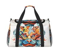 WZYCWB Funny Fox Printed Fitness Travel Bag Perfect for yoga training, short trips, and swimming gear, Lustige Ausdrücke, Einheitsgröße