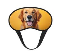 WZYCWB Golden Retriever bedruckte Schlaf-Augenmaske, vollständige Abdeckung, lindert Ermüdung der Augen