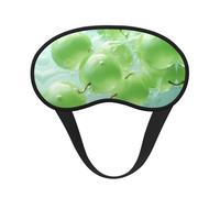 WZYCWB Green Grapes bedruckte Schlaf-Augenmaske, vollständige Abdeckung, lindert Ermüdung der Augen