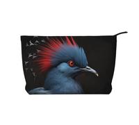 WZYCWB Kulturbeutel mit rotem Vogelkopf-Muster, unverzichtbar für die Organisation von Kosmetika und Hautpflegeprodukten., Roter Vogelkopf, Einheitsgröße