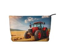 WZYCWB Kulturbeutel mit rotem Vogelkopf-Muster, unverzichtbar für die Organisation von Kosmetika und Hautpflegeprodukten., Roter Traktor, Einheitsgröße