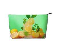 WZYCWB Kulturbeutel mit rotem Vogelkopf-Muster, unverzichtbar für die Organisation von Kosmetika und Hautpflegeprodukten., Erfrischende Limonade, Einheitsgröße