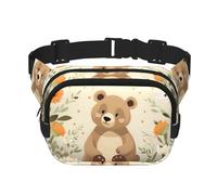 WZYCWB Lost Bear Sport-Hüfttasche, trendige und modische Crossbody-Tasche, leichte Reisetasche, kleine Tasche