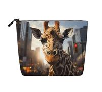WZYCWB New York Giraffe Street Gemusterte Kosmetiktasche Reise Kosmetiktasche Multifunktionale Aufbewahrungstasche Aufbewahrung für den täglichen Bedarf