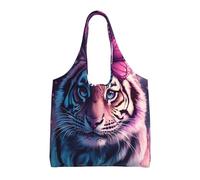 WZYCWB Niedliche Leinentasche mit Leopardenmuster, modische Alltagstasche aus Segeltuch, geeignet für den täglichen Gebrauch und zum Einkaufen