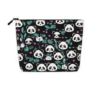 WZYCWB Panda Cute Face Patterned Cosmetic Bag Travel Cosmetic Bag Multifunktionale Aufbewahrungstasche Aufbewahrung für den täglichen Bedarf