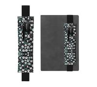 WZYCWB Panda Cute Face Printed Large Capacity PVC Pen Holder + Creative Diary Pen Bag Set with Elastic Band Anti-Rutsch-Design