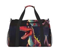 WZYCWB Riesige Killerwal-Reisetasche, Wochenendtasche, Fitness-Yoga-Tasche, geeignet für Fitness und andere Szenarien, Großer Dinosaurier, Einheitsgröße