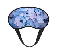 WZYCWB Schlafmaske mit Hortensien-Motiv, volle Abdeckung, lindert Ermüdung der Augen