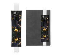 WZYCWB Schöne gelbe Rosen, Tagebuch-Federmäppchen, PVC-Stifthalter und Stifthalter mit Gummibändern und Lesezeichen sind die beste Geschenkidee.