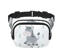 WZYCWB Smiling Donkey Sport-Hüfttasche, trendige und modische Crossbody-Tasche, leichte Reisetasche, kleine Tasche