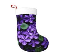 WZYCWB Violets in Bloom bedruckte Weihnachtsstrümpfe, die am Kaminsims aufgehängt werden, sind perfekt für Geschenke und Süßigkeiten.