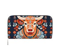 WZYCWB Weiße Schwäne, Leder-Clutch, Reißverschluss-Geldbörsen und Kartenhalter sind perfekt für Reisen oder den täglichen Gebrauch, Robustes Rinder, Einheitsgröße