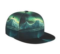 WZYWHJ Modische Baseballkappe mit flacher Krempe, Motiv: Eisberg unter dem Eisberg, verstellbar, atmungsaktiv und leicht, für Damen und Herren, Schwarz