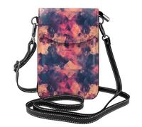 WZYWHJ Umhängetasche aus Leder mit buntem Batik-Muster, vielseitiges Geschenk für Damen, Wandern, Camping, Einkaufen und Reisen