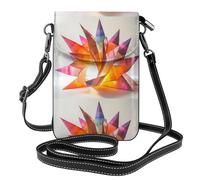 WZYWHJ Umhängetasche aus Leder mit buntem Papierschnittmuster, vielseitiges Geschenk für Damen, Wandern, Camping, Einkaufen und Reisen