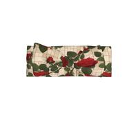 WZYWHJ Viele rote Rosenmuster Baby-Schleifen-Stirnbänder und elastische, weiche Haar-Accessoires für Neugeborene und Mädchen